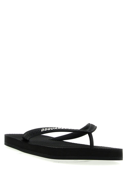 Dsquared2 Logo Thong Sandals