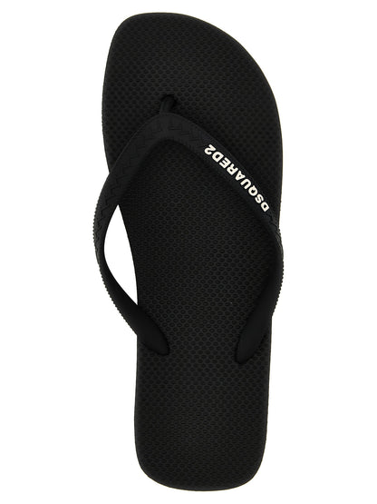 Dsquared2 Logo Thong Sandals