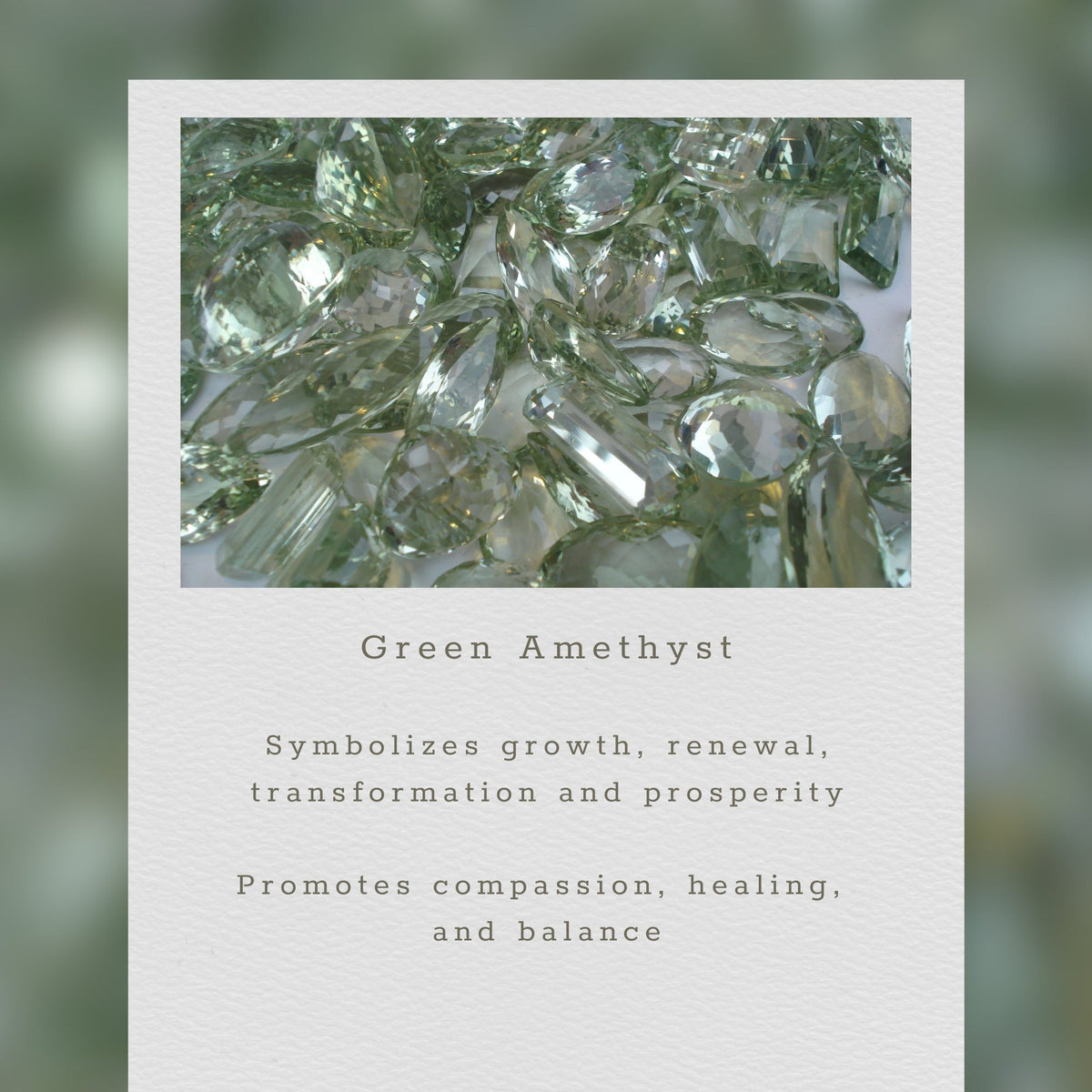 Green Amethyst Bala Earrings