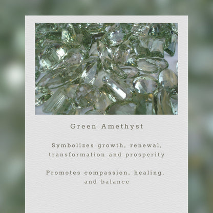 Green Amethyst Bala Earrings
