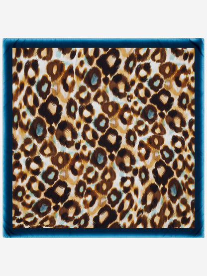 Bruna (blue)- Soft and lightweight Italian foulard from pure silk — photo 2 of 9