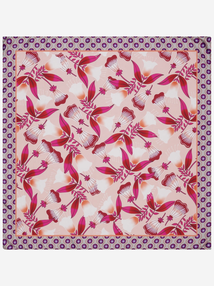 Bruna (pink)- Soft and lightweight Italian foulard from pure silk — photo 2 of 10