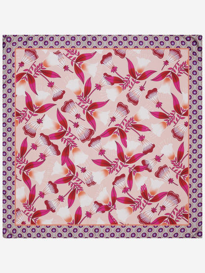 Bruna (pink)- Soft and lightweight Italian foulard from pure silk — photo 2 of 10