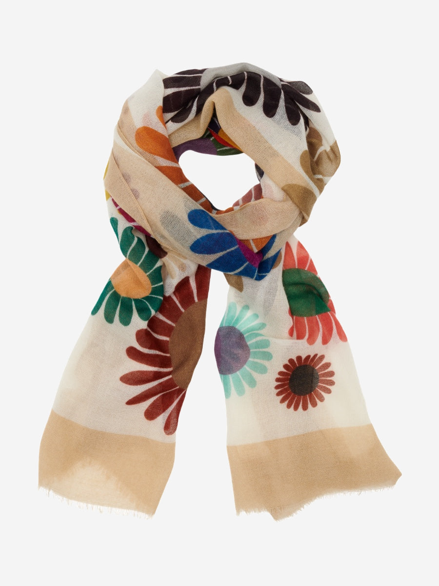 Evelina (yellow) - Soft and lightweight Italian scarf from premium wool — photo 3 of 10