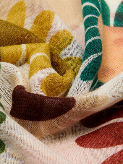 Evelina (yellow) - Soft and lightweight Italian scarf from premium wool — photo 4 of 10