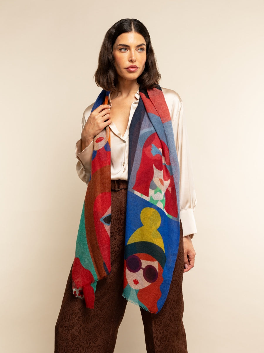 Evelina - Soft and lightweight Italian scarf from premium wool — photo 5 of 10