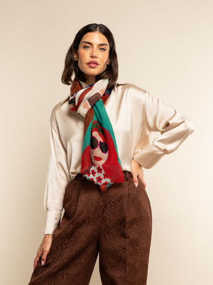 Evelina - Soft and lightweight Italian scarf from premium wool — photo 7 of 10