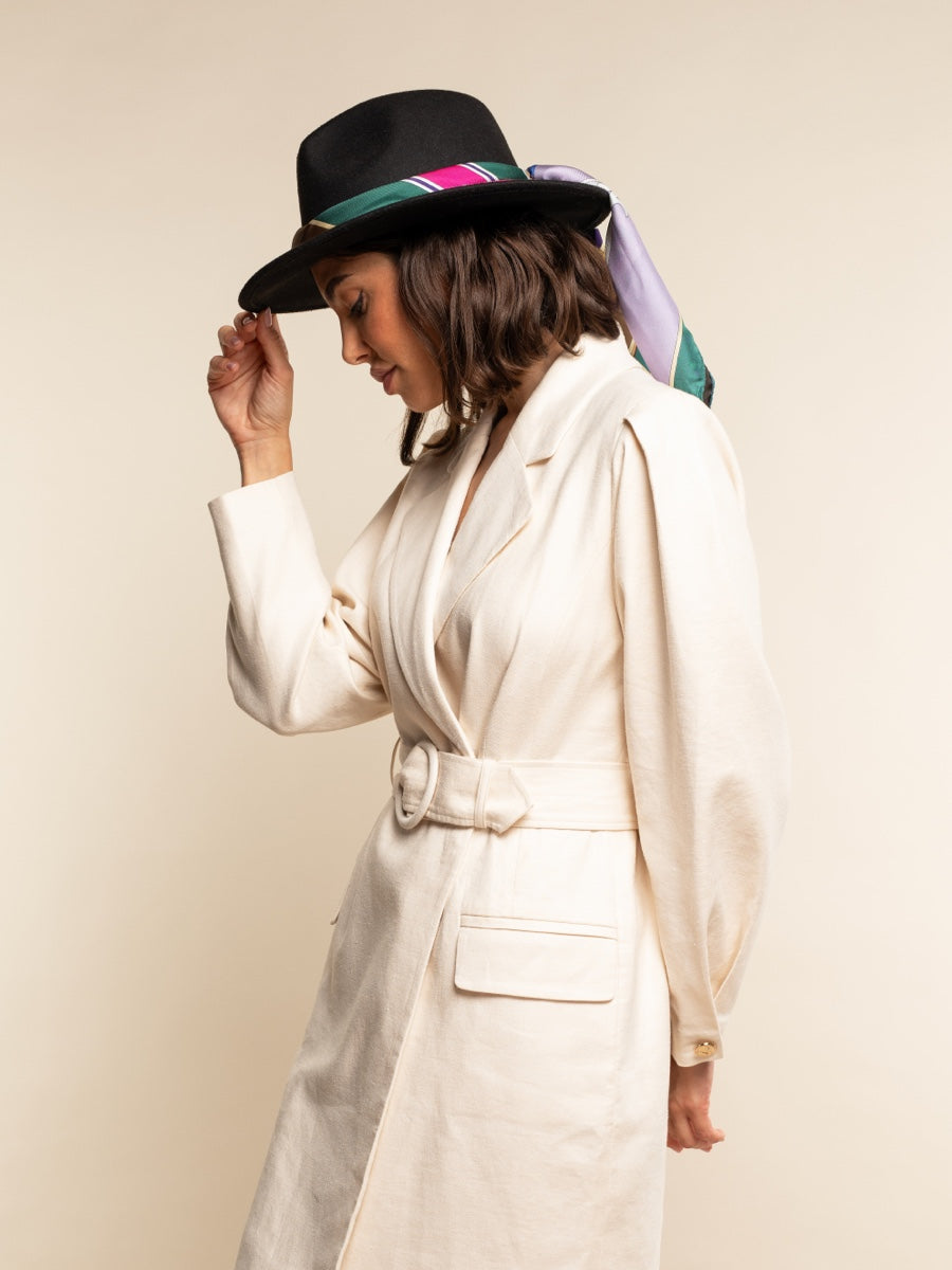 Fiorella (green) - Soft and lightweight Italian foulard from pure silk — photo 10 of 10