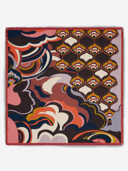 Giorgia (green/pink) - Italian soft and lightweight foulard made from pure silk — photo 4 of 10
