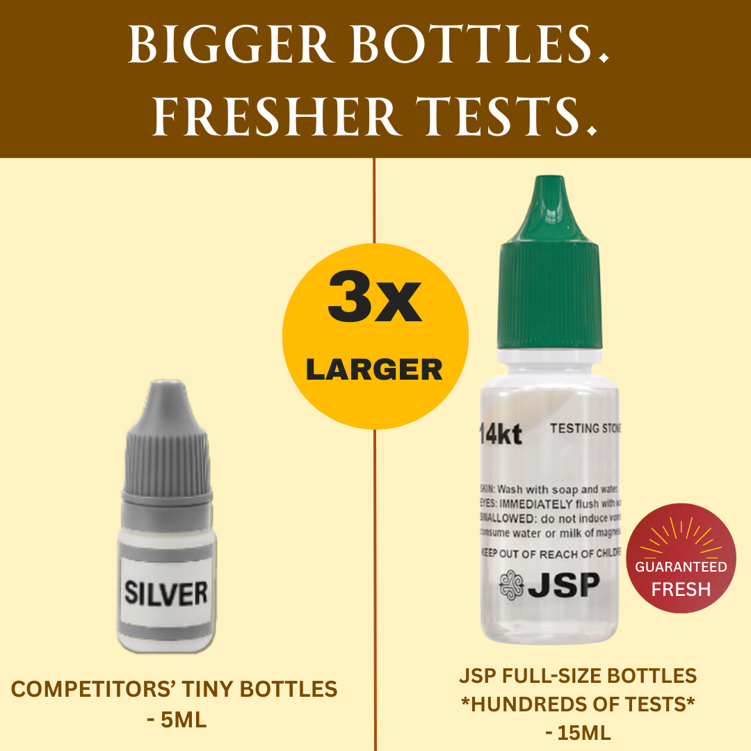 Gold, Silver, Platinum & Diamond Testing Kit JSP Acid & Digital Tester for Diamonds Moissanites and Gemtstones