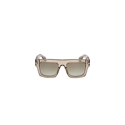 TOM FORD Stylish Men's Mini Sunglasses with Green Mirror Lenses