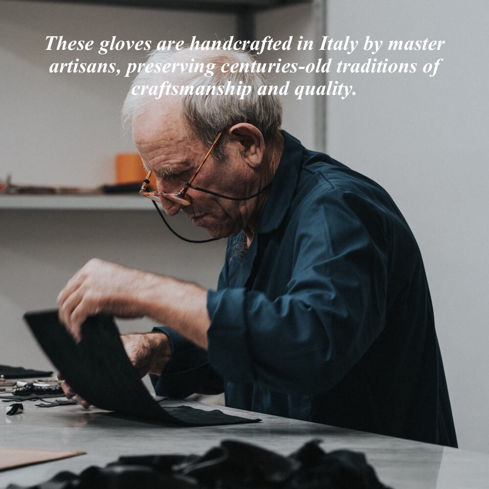 Rossana (beige) - Italian fingerless lambskin leather driving gloves — photo 5 of 8