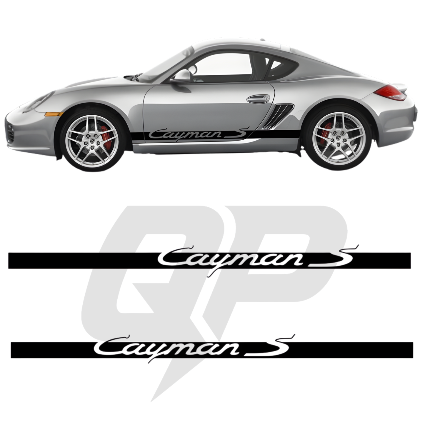 Porsche Cayman S Seitenstreifen Aufkleber - 987 Generation (2006-2012)