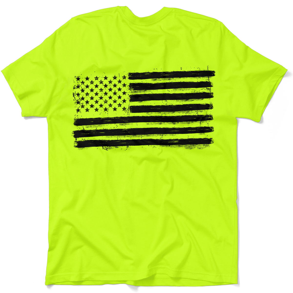 Old Glory - Safety Yellow Hi-Vis T-Shirt — photo 1 of 3