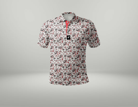 Kids Fossil Fairway Golf Polo | Performance Stretch Golf Shirt | Moisture-Wicking Athletic Polo