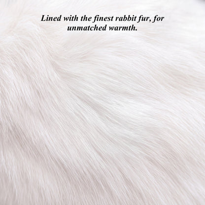 CR3302 (black) - Men’s cadet Italian rabbit fur gloves with shorter fingers — photo 3 of 8