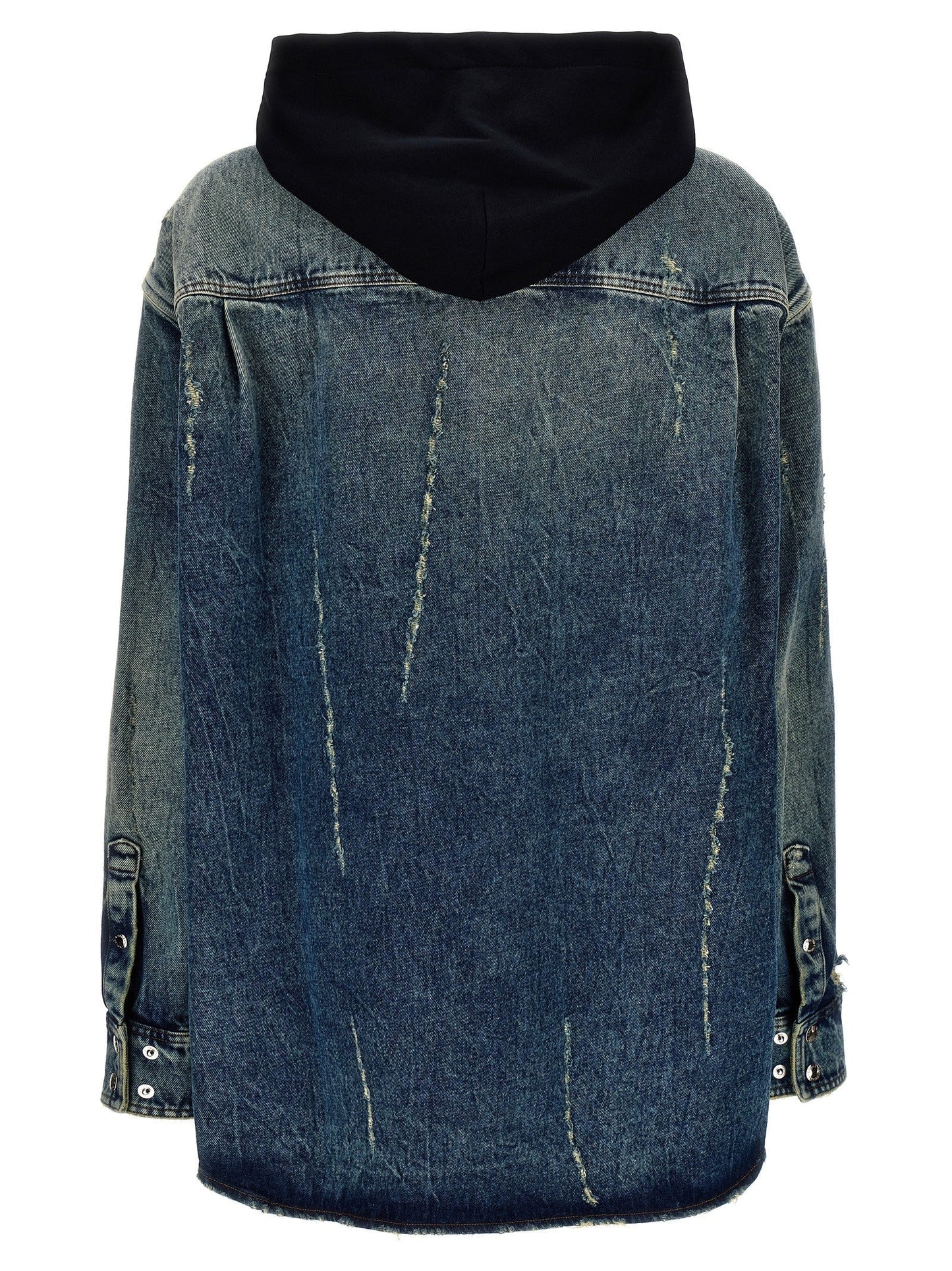 Dolce & Gabbana Denim Hooded Overshirt