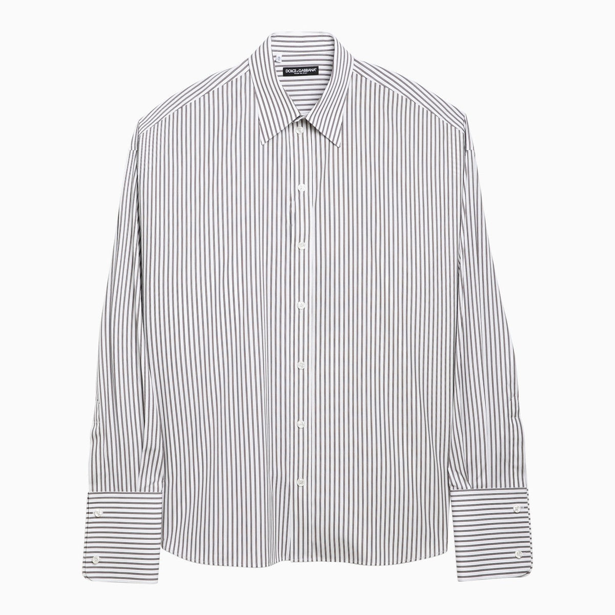 Dolce&Gabbana Striped Over Shirt In Poplin