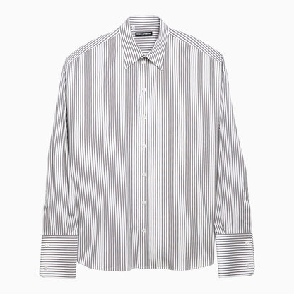 Dolce&Gabbana Striped Over Shirt In Poplin