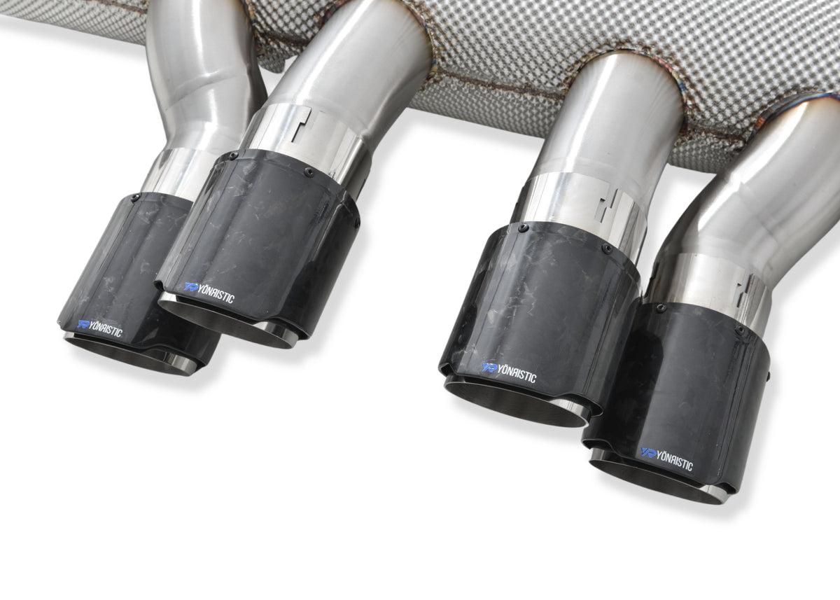 BMW G8X M3 M4 VANTA Edition Exhaust System Center Quad Exit - Yonristic Performance — photo 7 of 10