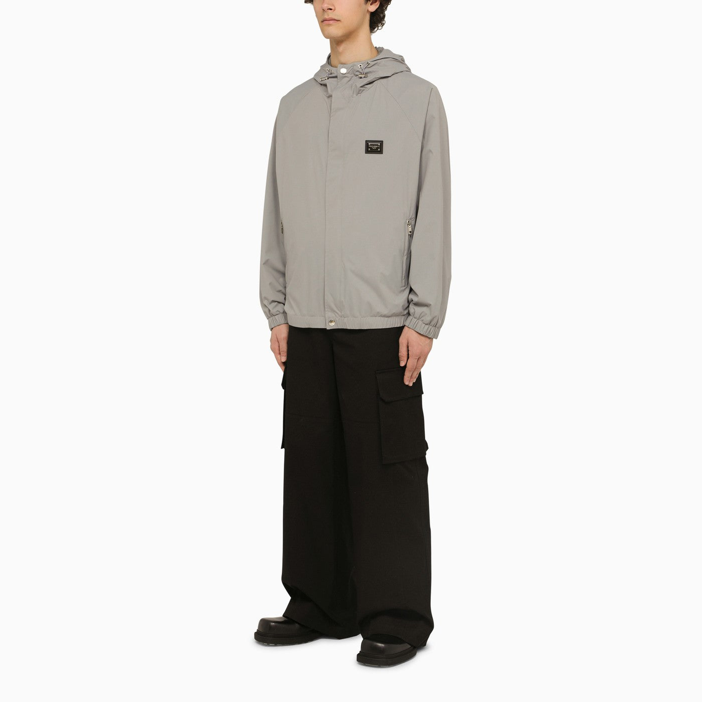 Dolce&Gabbana Lightweight Grey Hooded Jacket
