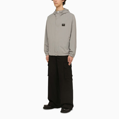 Dolce&Gabbana Lightweight Grey Hooded Jacket