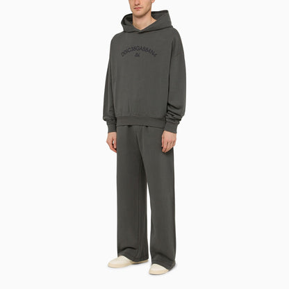 Dolce&Gabbana Grey Sweatshirt Hoodie With Logo