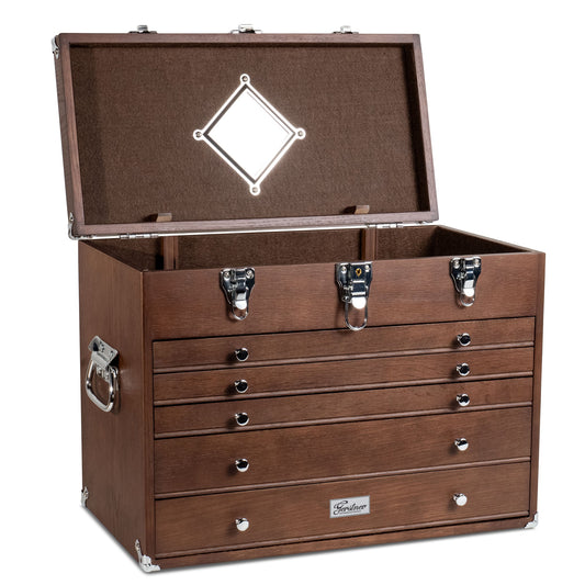 Dark Oak 5-Drawer Top Chest - Gerstner International, GI-T20-D