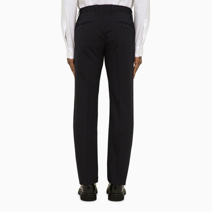 Dolce&Gabbana Dark Blue Wool Double Breasted Suit