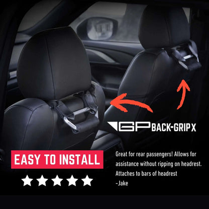 GP Back Grip PRO — Rear Headrest Handles for All Cars & Trucks