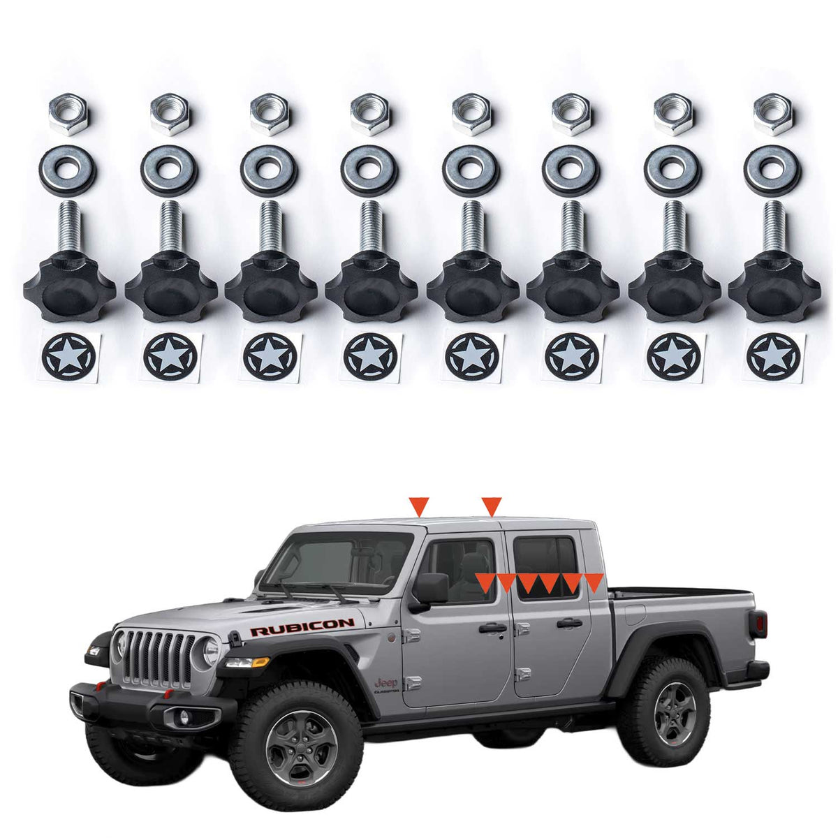 GP-Star Versatile Quick-Release Thumbscrew Set