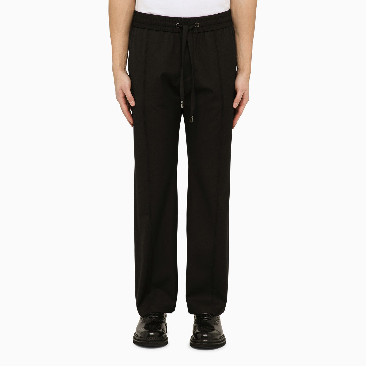 Dolce&Gabbana Black Wool Soft Trousers