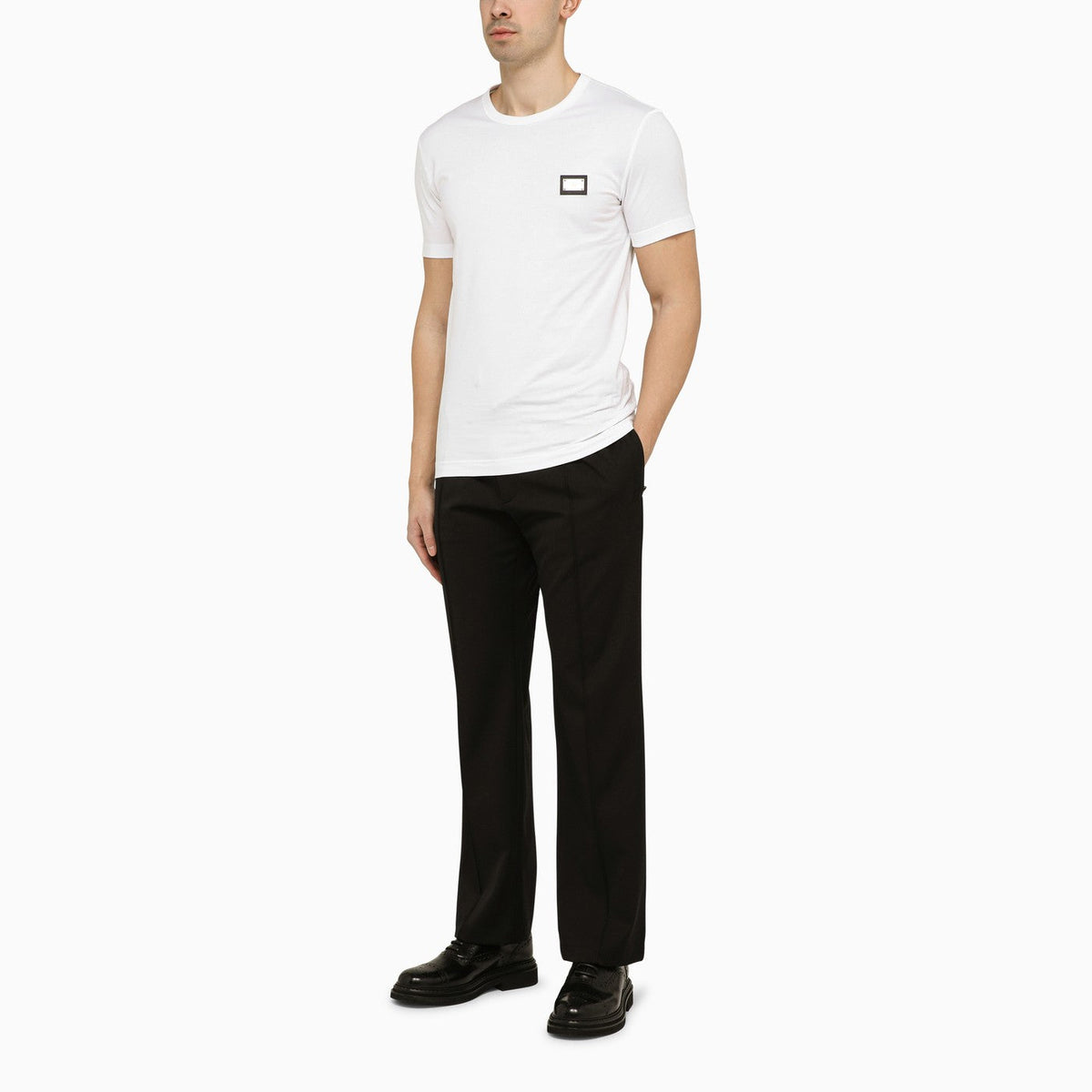 Dolce&Gabbana Black Wool Soft Trousers
