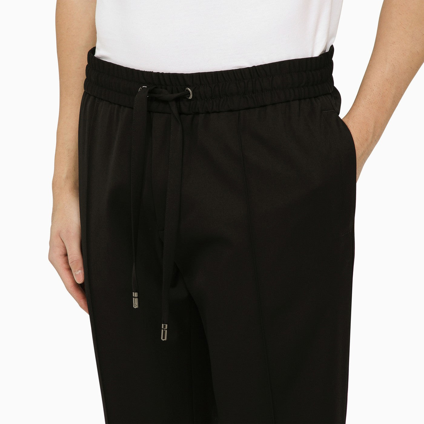 Dolce&Gabbana Black Wool Soft Trousers