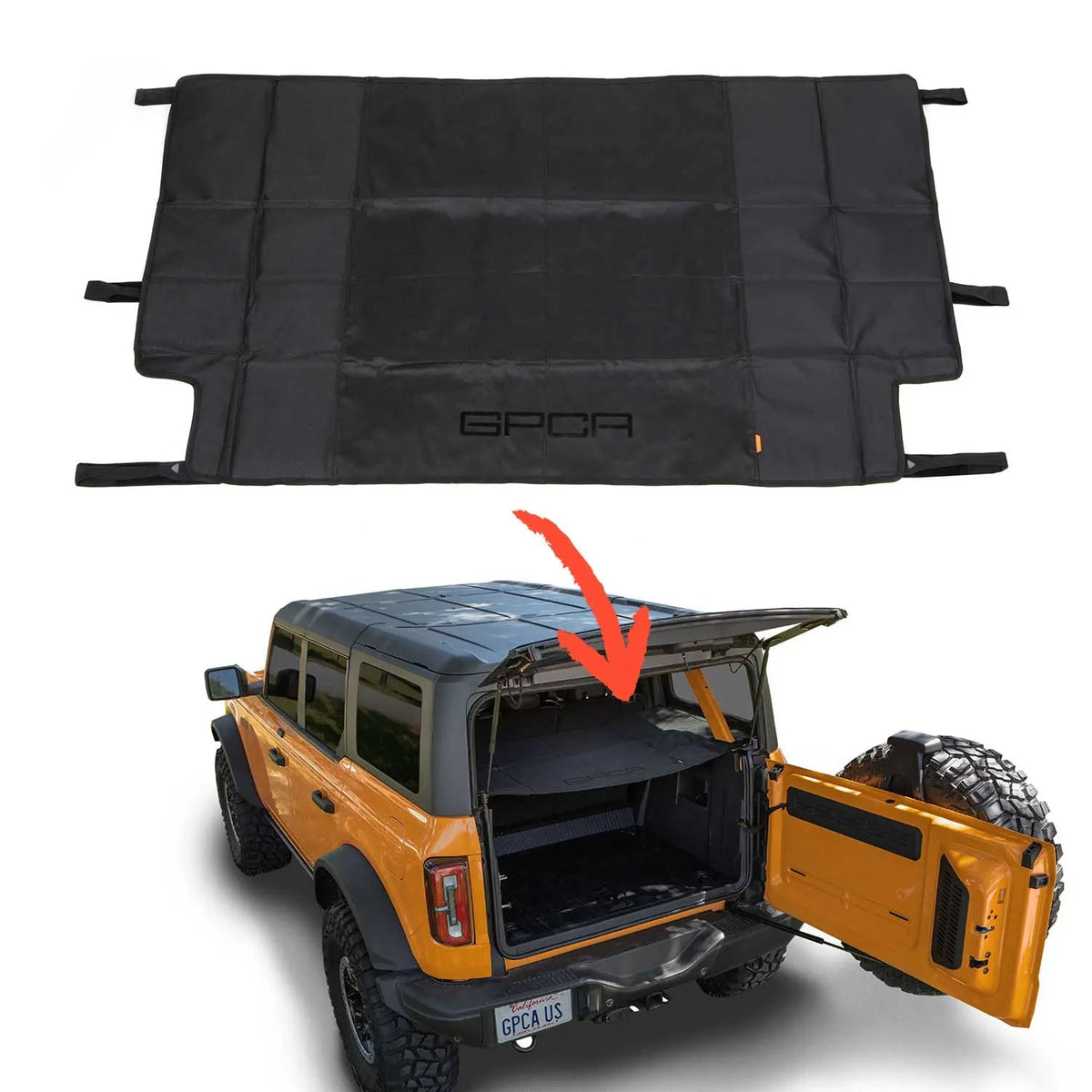 Ford Bronco 4DR Cargo Cover — Hardtop (2021+)