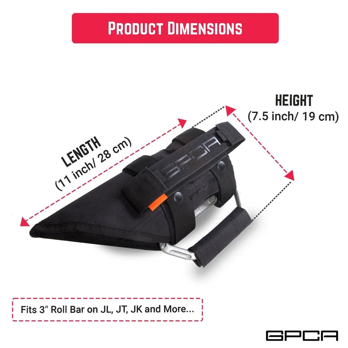 GP-Grip PRO Foldable Handle — Jeep Wrangler JK (2007–2023)