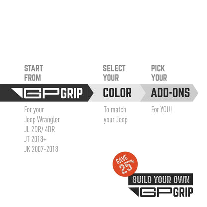 GP-Grip PRO Foldable Color Handles — Jeep Wrangler (2007–2023)