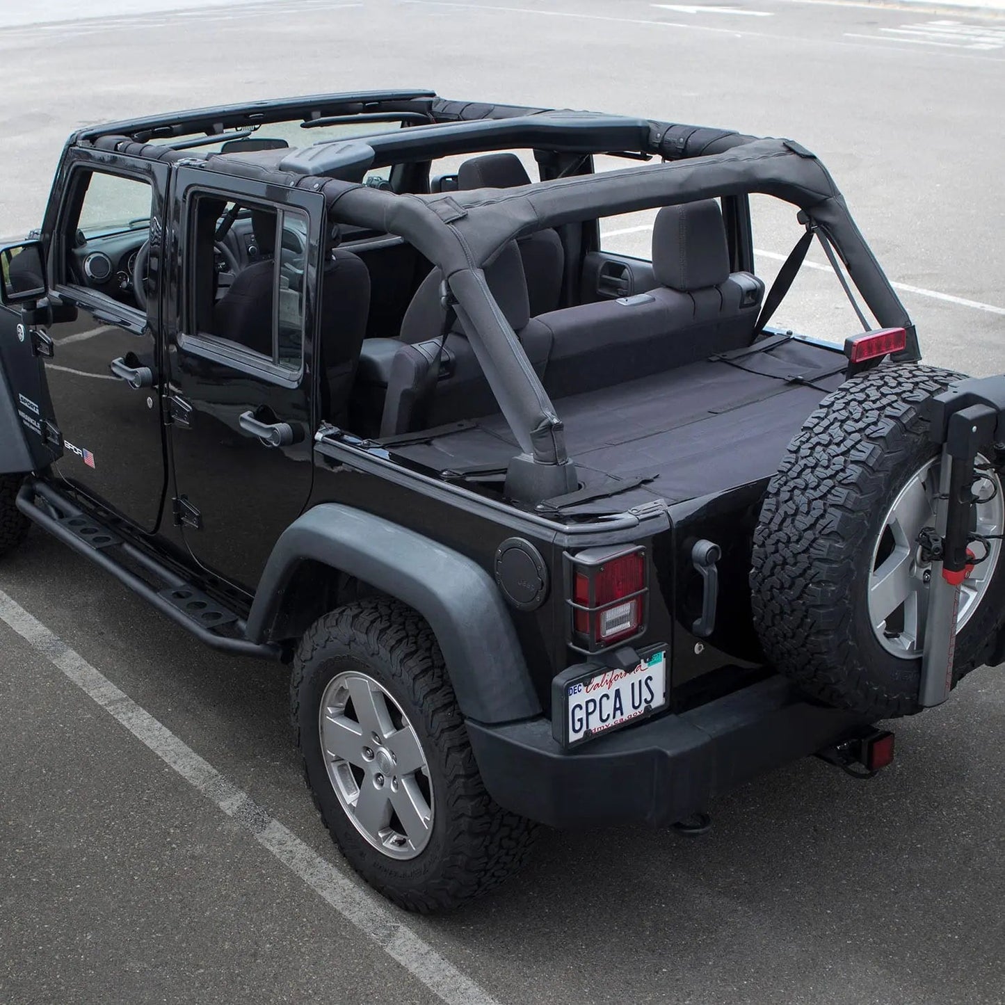 GPCA Jeep Wrangler JK 4DR Cargo Cover PRO Freedom Pack (2007-2018)