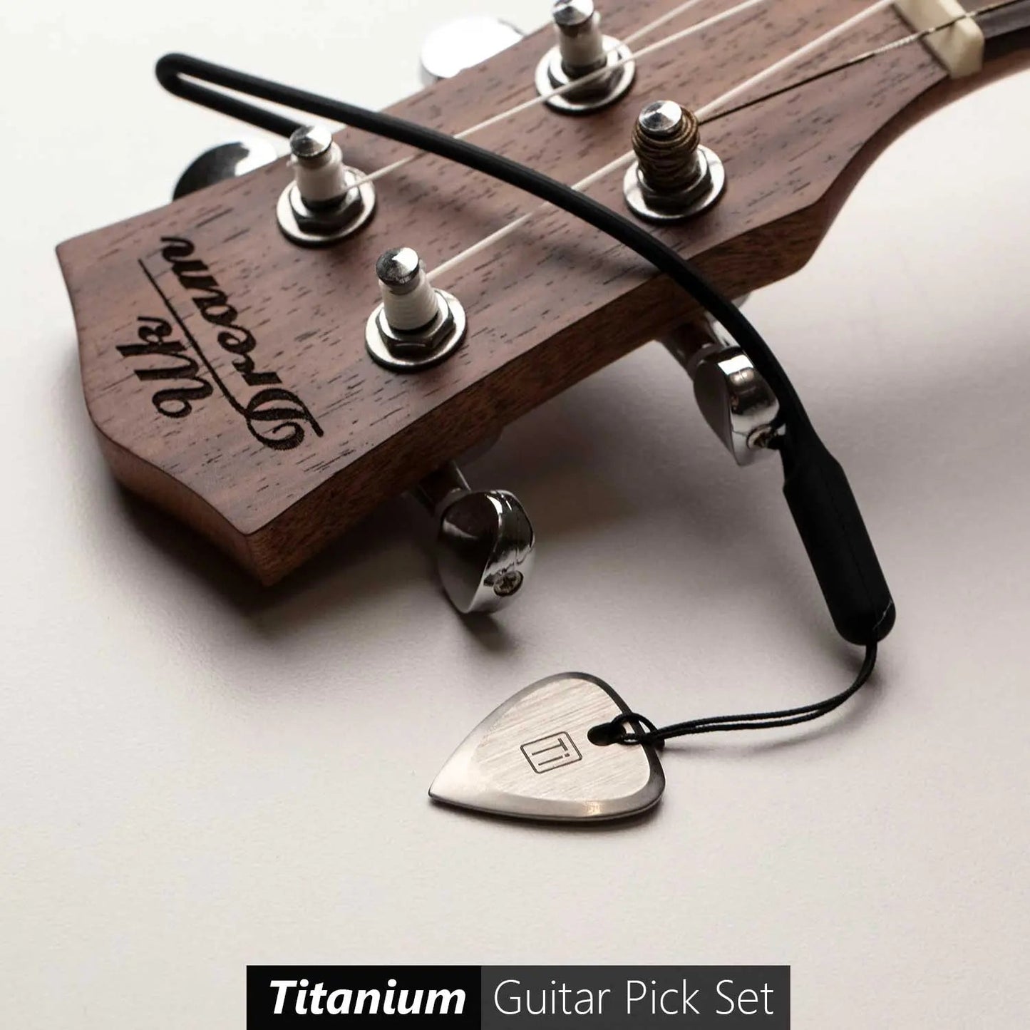 GPCA Titanium Guitar Pick Set - Silver Gold Blue