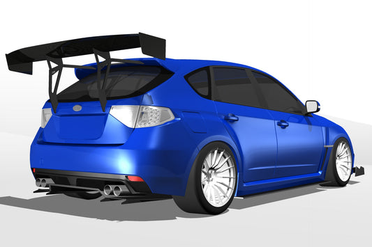 Diffuser V1+ – Subaru Impreza Hatchback (GR, 2007-2014) — photo 2 of 2
