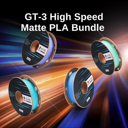 GT-3 High Speed Four-Color Bundle Matte PLA Filament, 1.75mm 500g X 4 Spools, 4.4lbs (2kg) Blue, Green, Violet, Indigo — photo 6 of 10