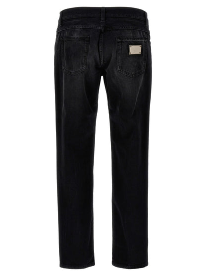 Dolce & Gabbana Logo Plaque Jeans