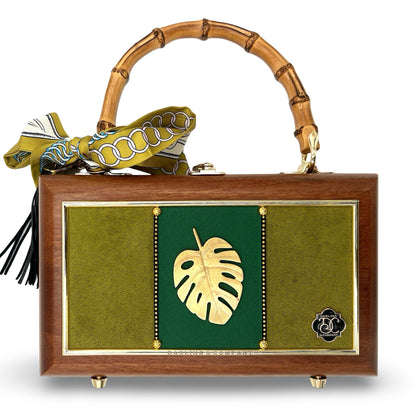 Golden Monstera Bag