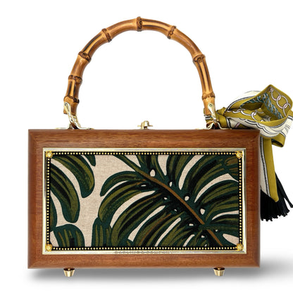 Golden Monstera Bag