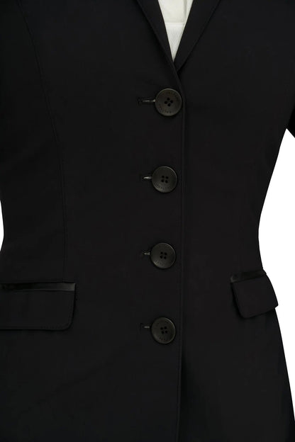 Grand Prix Saltare Dolce 4 Button Riding Jacket, Black