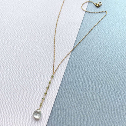 Green Amethyst Mini Yoga Pendant
