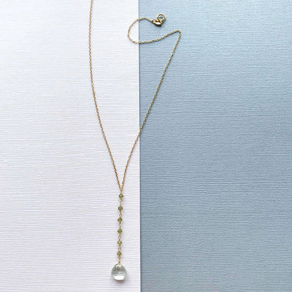 Green Amethyst Mini Yoga Pendant