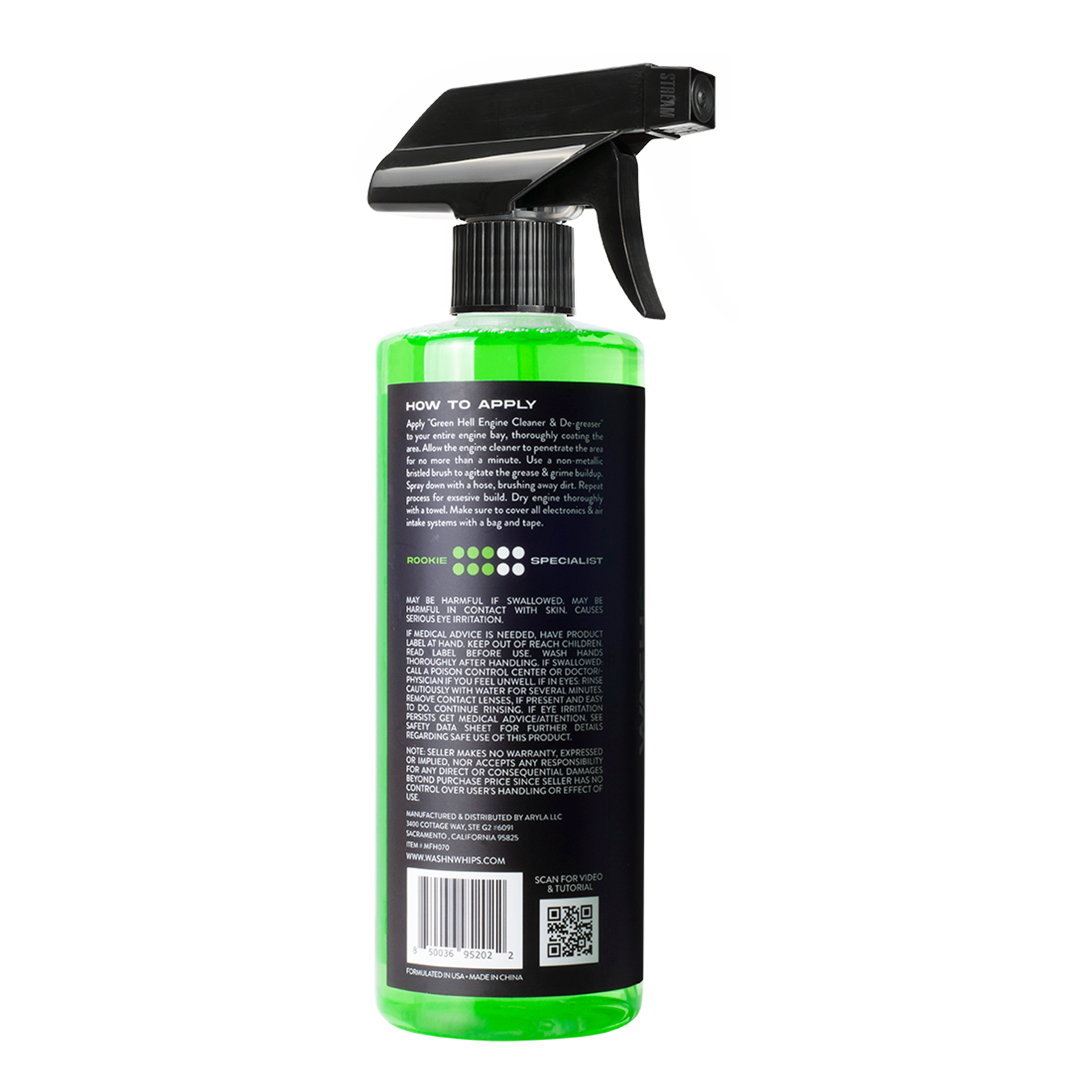WASH&WHIPS Green Hell Engine Cleaner & Degreaser — photo 3 of 9