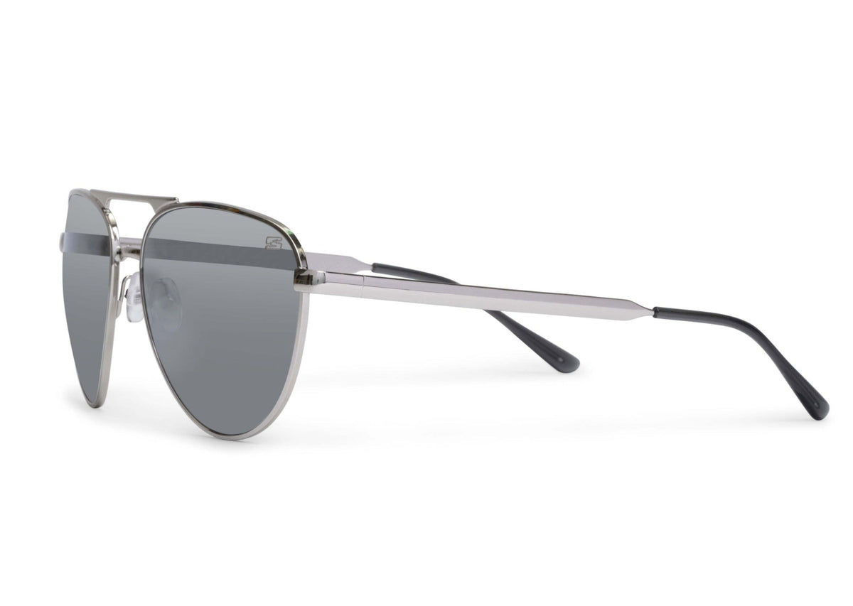 Dara Aviator Chrome Silver