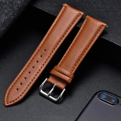 Motorola Moto Watch Band, Soft Calfskin Leather Strap, Steel Buckle